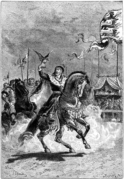 <smalIll. Adrien Marie                        J HUYOT, s.c.</smal<bPrins Johan och hans följe.