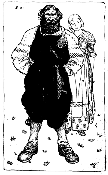 <smalIll. JB 07.[=John Bauer]</smal<bSigrid böjde huvudet och sade: Ja, ja.