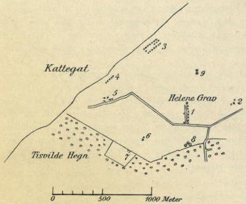 Fig. 1. Skitse af Pilehegnet og dets nærmeste Omgivelser. Fig. 1. Skitse af Pilehegnet og dets nærmeste Omgivelser.