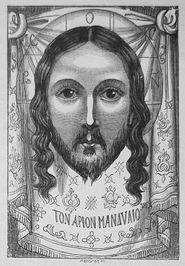 47. Kristusbild.<b(Enligt legenden sänd af Kristus sjelf till Abgarus, konung af Edessa.)