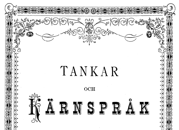 TANKAR<br>OCH<br>KÄRNSPRÅK