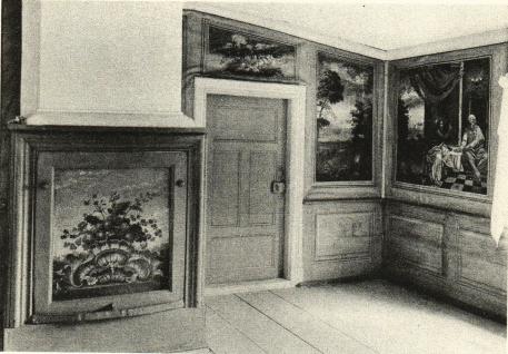 Bild. 8. Dörrhörnet i gäststugans nedre sal.