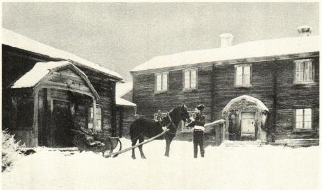 Bild 9. Gårdsinteriör från Ljusdals socken, Hälsingland.
