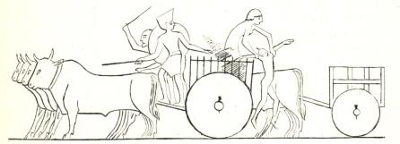 Fig. 12. Egyptisk boskap från omkr. 2500 f. Kr. Fig. 12. Egyptisk boskap från omkr. 2500 f. Kr.