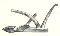 Fig. 25. Gammalgrekisk plog<b(enl. Braungardt). Fig. 25. Gammalgrekisk plog<b(enl. Braungardt).