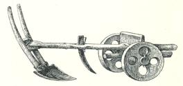 Fig. 26. Gammalgrekiskt kärrårder<b(enl. Braungardt). Fig. 26. Gammalgrekiskt kärrårder<b(enl. Braungardt).