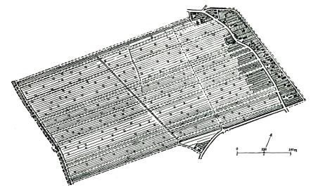 Fig. 47. By i marsklandet vid Stade. Enligt <span class=