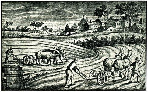 Bild 59. Åkerbruk omkring år 1700.