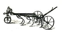 Fig. 210. Fjäderkultivator.<bAmerikansk modell. Fig. 210. Fjäderkultivator.<bAmerikansk modell.