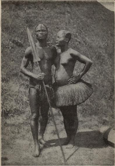 Kongokrigare och hans hustru.