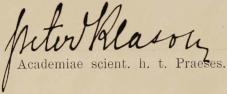 Academiae scient. h. t. Praeses