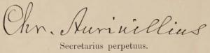 Secretarius perpetuus.