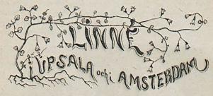 Linné i Upsala och i Amsterdam<bSkizz af <span class= Linné i Upsala och i Amsterdam<bSkizz af <span class=