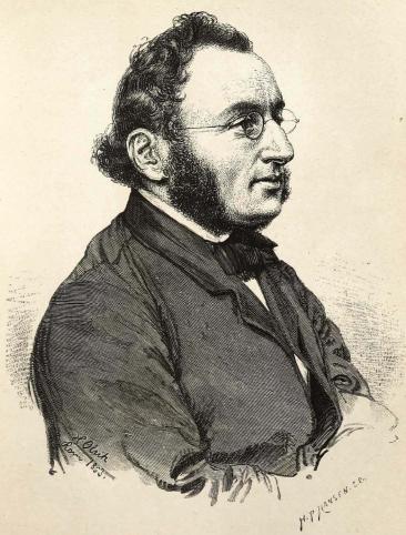 <smalIll. H. Olrik, Rom 1863.                        H. P. HANSEN, s.c.</smal<b<biM. Goldschmidt.</bi<bEfter en Tegning af Prof. H. Olrik, udført i Rom 1863.