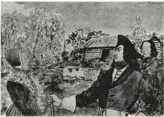 Wid ett tillfälle, då Hans Majestät warit i Huliingsryd gästgifvaregård.