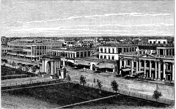 Den förnämsta gatan i Kalkutta.