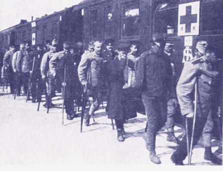 Transport av krigsfanger.