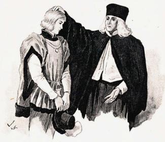 <smalIll. J.N.[=Jenny Nyström]</smal<b»Gud den högste och alla himmelens helgon välsigne dig«. (Sid. 23.)