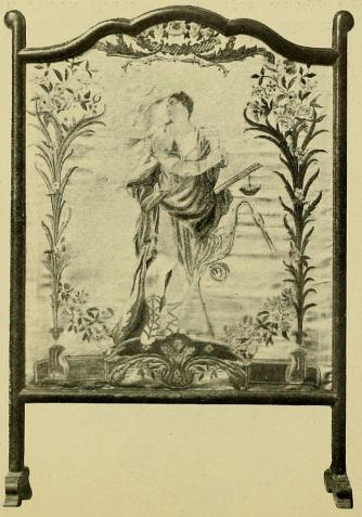 Eldskärm        Feurschirm        Fire-screen<bFig. 21. H. 110 cm. 1760—70. Rum 59.