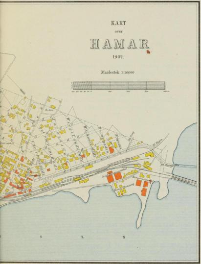 KART over HAMAR 1902. del 2