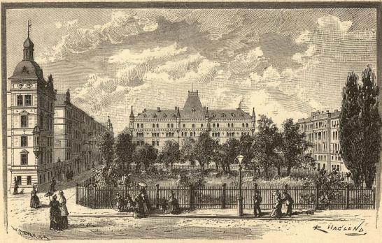 <smalW. MEYER. X. A.                                                R. HAGLUND.</smal<b<biStureparken.</bi<bTeckning af <span class=