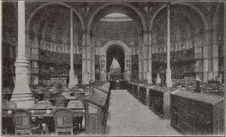 Arbetssal i nationalbiblioteket. Arbetssal i nationalbiblioteket.
