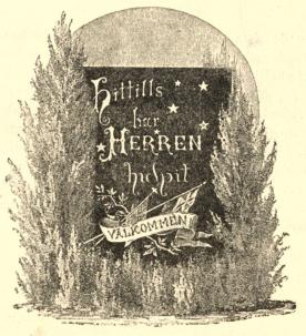 <smalHittills har HERREN hulpit<bVÄLKOMMEN</smal