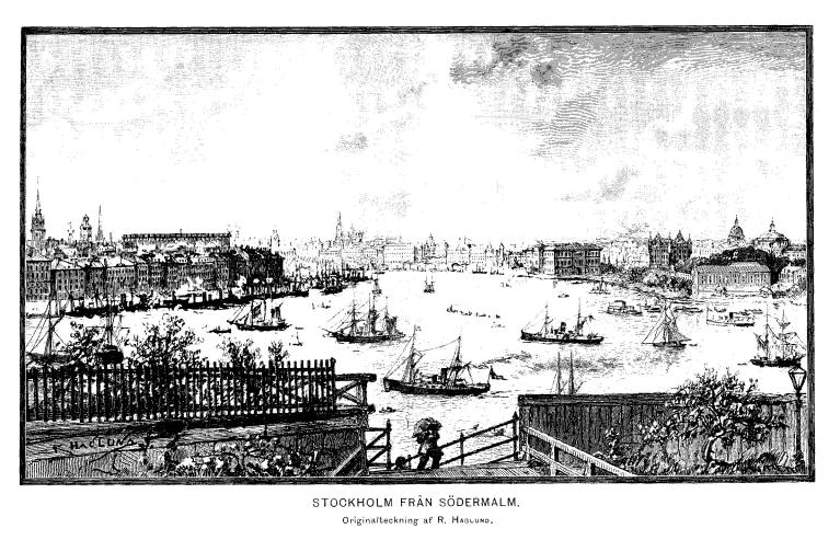 STOCKHOLM FRÅN SÖDERMALM.<bOriginalteckning af <span class=