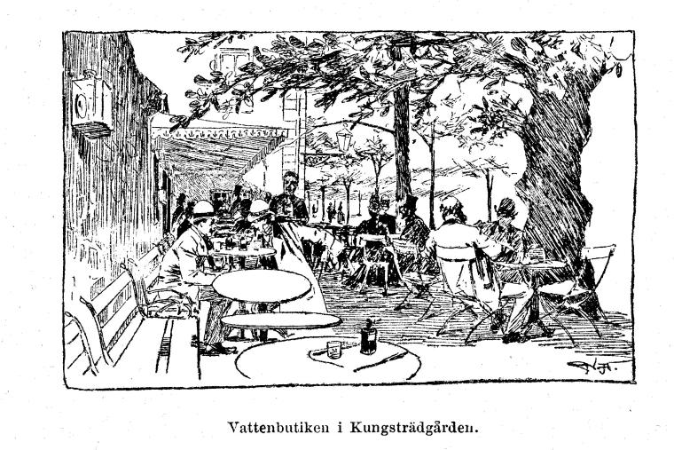 Vattenbutiken i Kungsträdgården.