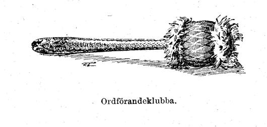 Ordförandeklubba.