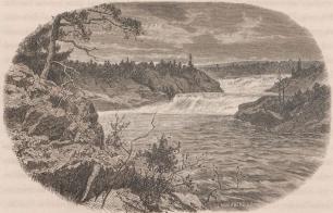 <smalIll. C. LINDENBERG, s.c.</smal<bNapar, eller mellersta fallet vid Porjus i Stora Lule elf.