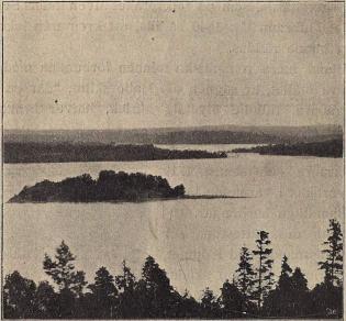 Utsikt öfver Gudingen från Örnberget.