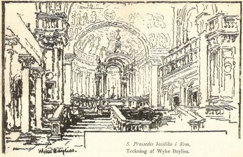 S. Prassedes basilika i Rom.<bTeckning af Wyke Bayliss.