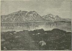 Udsigt sydover fra Kornok.<b(Efter et fotografi af cand. polyt. Petersen).