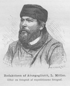 <smalIll. W. MEYER, X. A.</smal<bRedaktören af Atuagagliutit, L. Möller.<bEfter en fotografi af expeditionens fotograf.