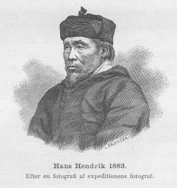 <smalIl. I. FALANDER, xyl.</smal<bHans Hendrik 1883.<bEfter en fotografi af expeditionens fotograf.