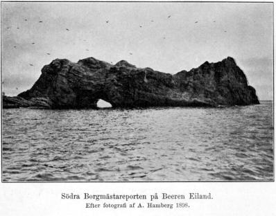 Södra Borgmästareporten på Beeren Eiland.<bEfter fotografi af A. Hamberg 1898.