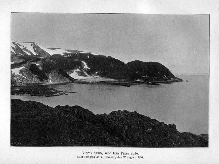Virgos hamn, sedd från Pikes udde.<bEfter fotografi af A. Hamberg den 27 augusti 1898.