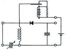 Fig. 6. För alstring av vågor med viss våglängd<banvändes apparaten med tillkoppling av ett torrbatteri.