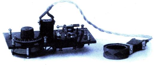 Fig. 7. För vågmätning sättes spolen på en sladd.