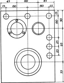 Fig. 7. Ritning till frontplattan.