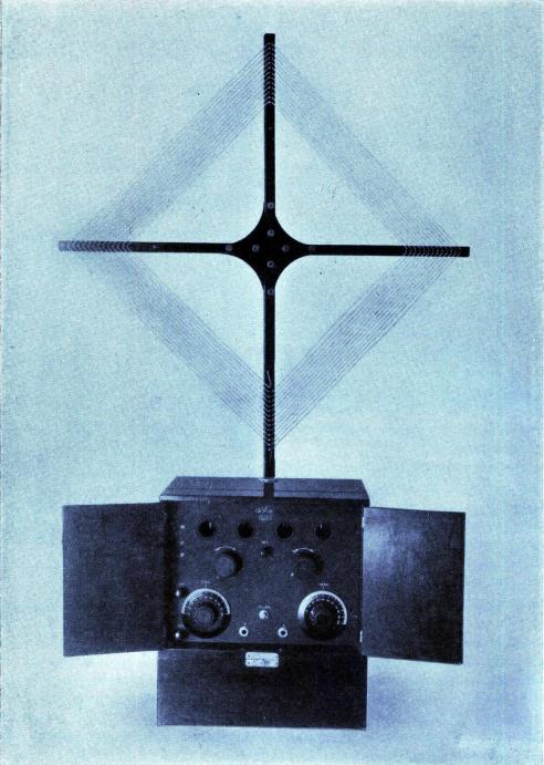 Fig. 2. Samma apparat som i fig. 1 uppställd<bfärdig att användas.