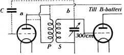 Fig. 5. Induktivt kopplad anodkrets. Fig. 5. Induktivt kopplad anodkrets.