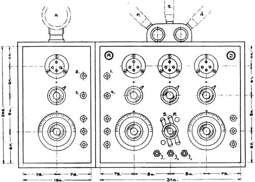 Fig. 2. Ritning över apparatens framsida.