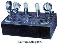 4-rörsmottagare. 4-rörsmottagare.