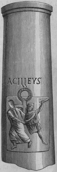 Bild 23. Martyren Achilleus’ död,<bframställning från femte århundradet. Bild 23. Martyren Achilleus’ död,<bframställning från femte århundradet.