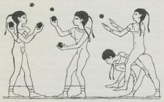 Fig. 3. Ægyptisk Boldspil.