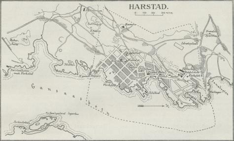 Situationsplan over Harstad.