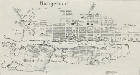 Situationsplan af Haugesund.