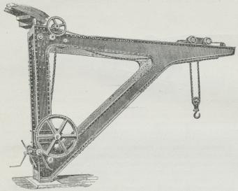 Fig. 3. Støberikran (Haandkraft).